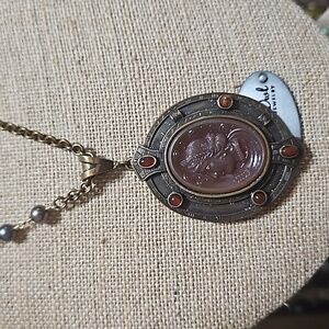 Vintage Extasia Cameo Necklace